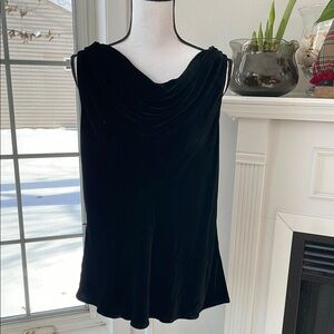 Elegant Black Velvet Women's Top